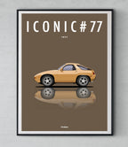 Affiche par Cirebox ICONIC PORSCHE 928 #77