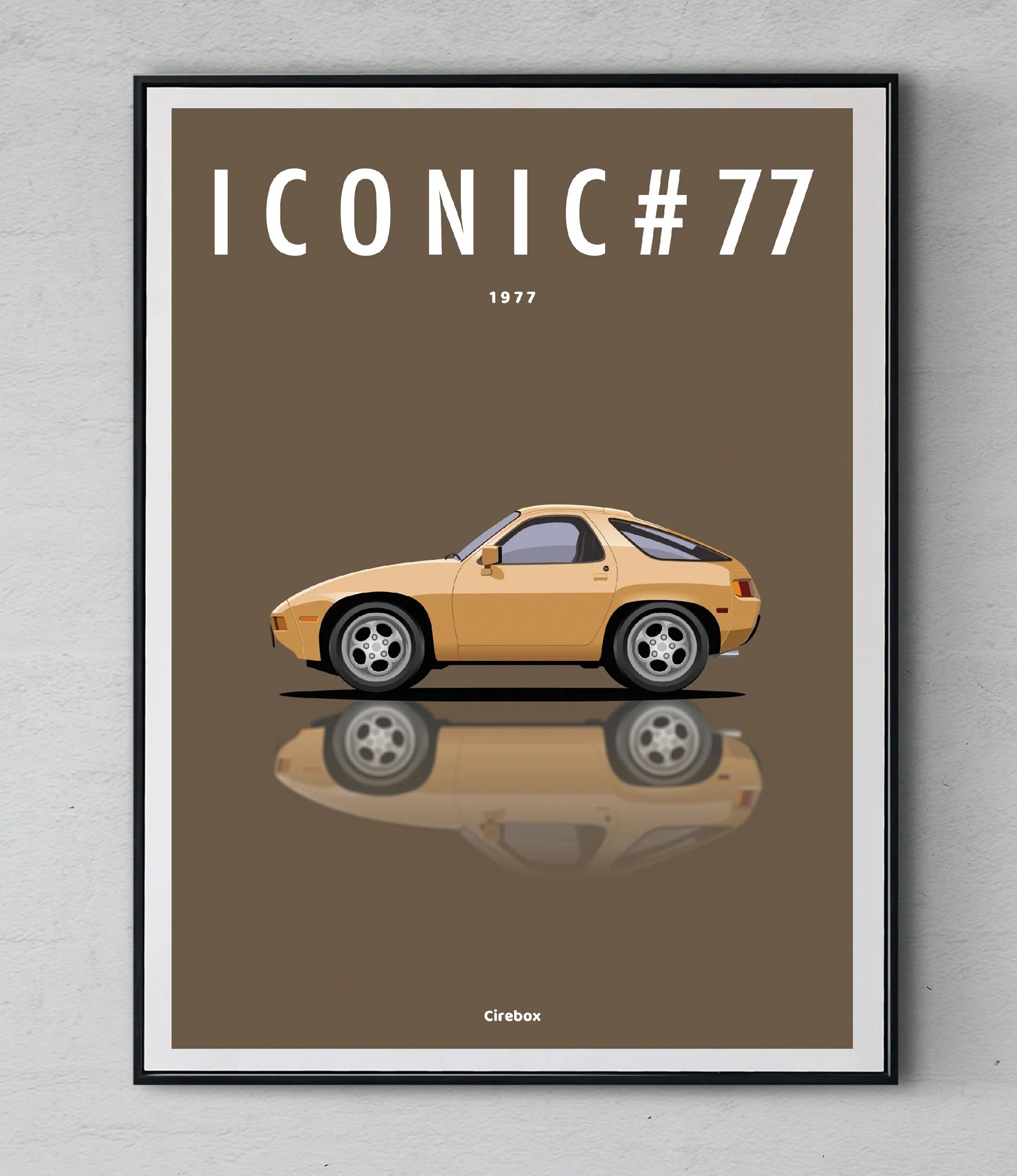 Affiche par Cirebox ICONIC PORSCHE 928 #77