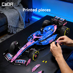 CaDA Kit de construction de voiture de Formule 1 Alpine A525 à l'échelle 1:8 2173 pièces C64012W
