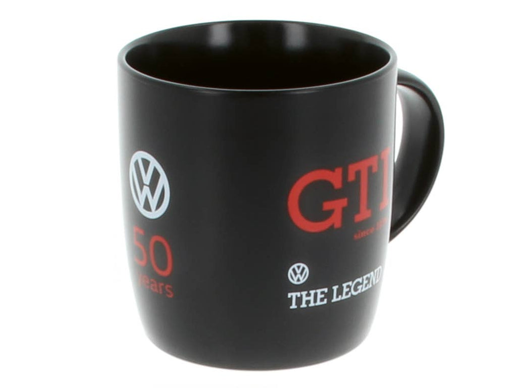 VW GTI Tasse à café 370 ml - NOIR ***ÉDITION SPÉCIALE 50e ANNIVERSAIRE***