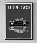 Affiche par Cirebox ICONIC MERCEDES 190 EVO II #80