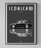Affiche par Cirebox ICONIC MERCEDES 190 EVO II #80
