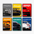 Lot de 6 Affiches Supercar