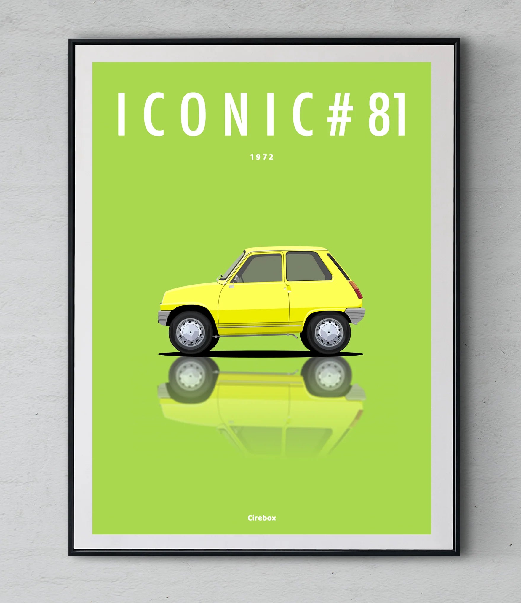 Affiche par Cirebox ICONIC voiture RENAULT 5 #81