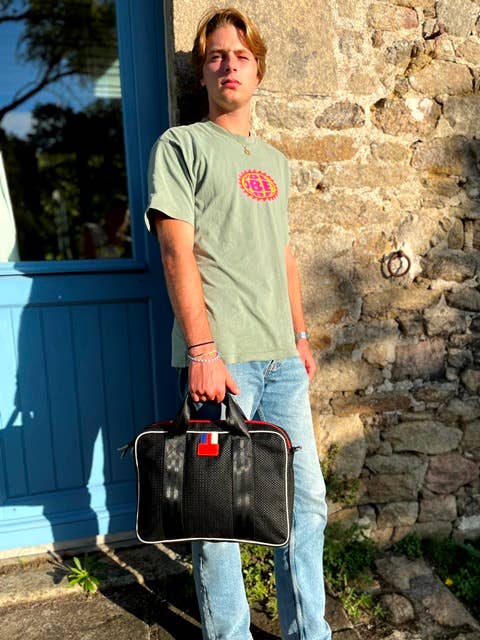 Sac ordinateur 13 pouces noir Jo écoresponsable