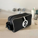 Trousse de toilette homme Bobby gris et noir en toile NBN2