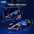CaDA Kit de construction de voiture de Formule 1 Alpine A525 à l'échelle 1:8 2173 pièces C64012W