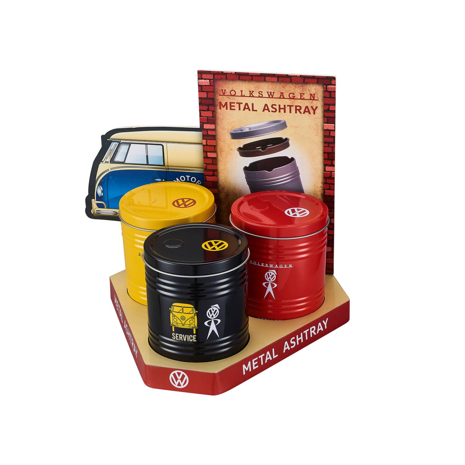 Cendrier portable bidon oil Volkswagen – Métal