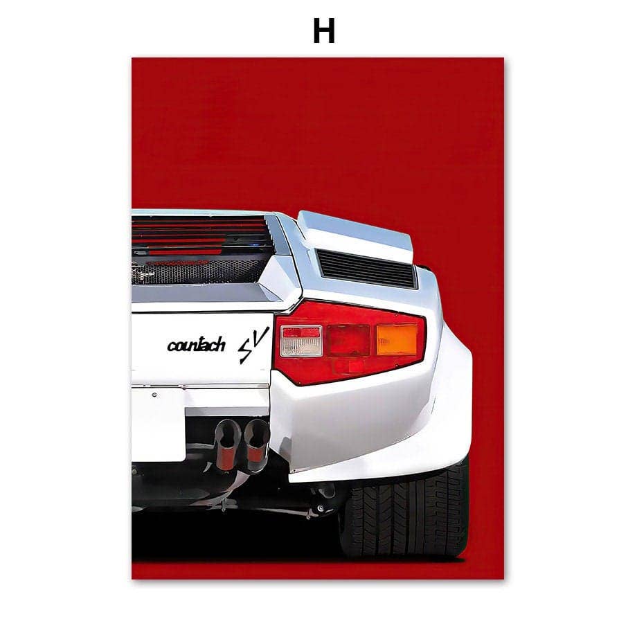 Affiche Voiture de Sport & Course - 60X90cm - Décoration Impression