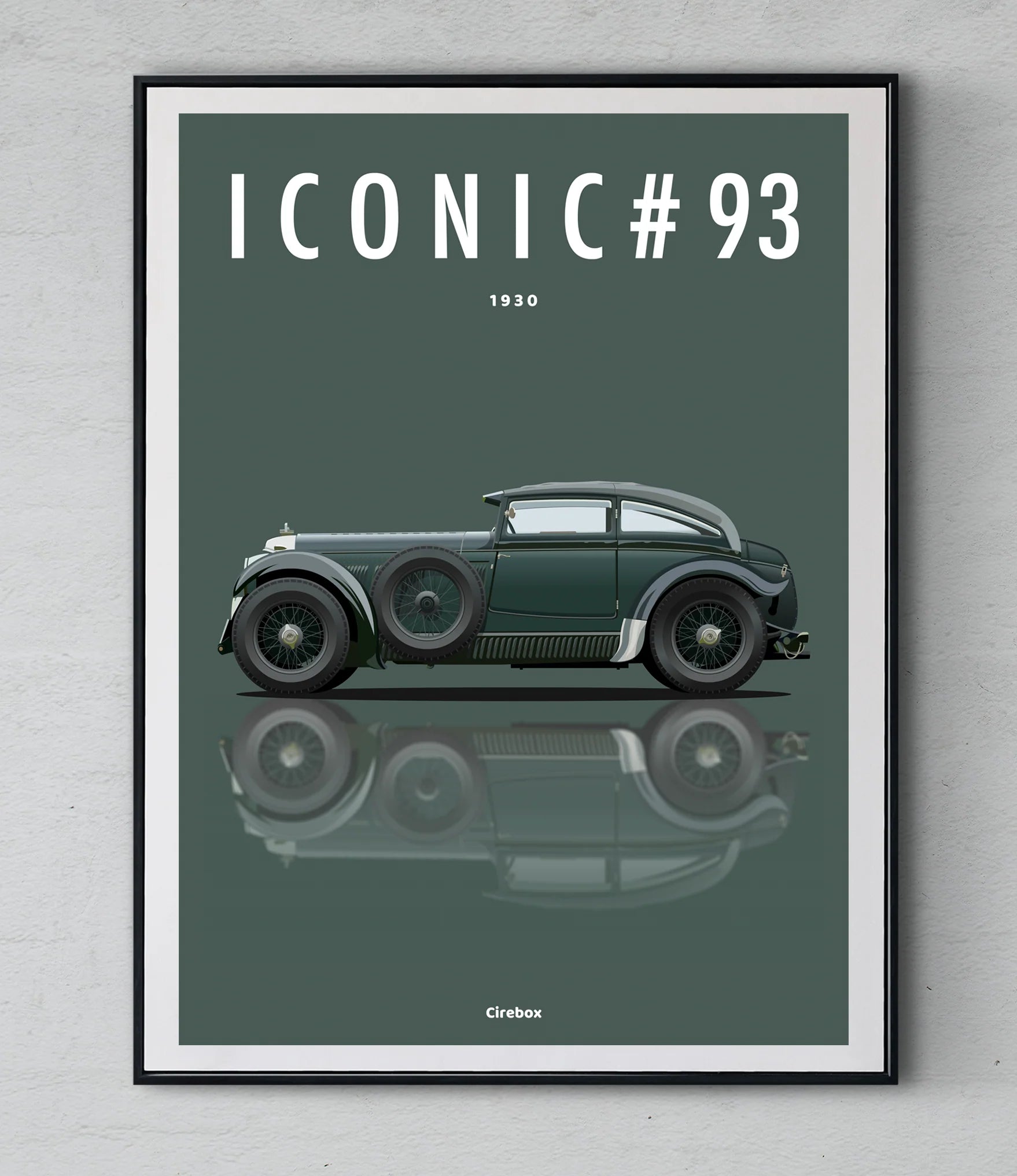 Affiche par Cirebox ICONIC BENTLEY BLUE TRAIN #93