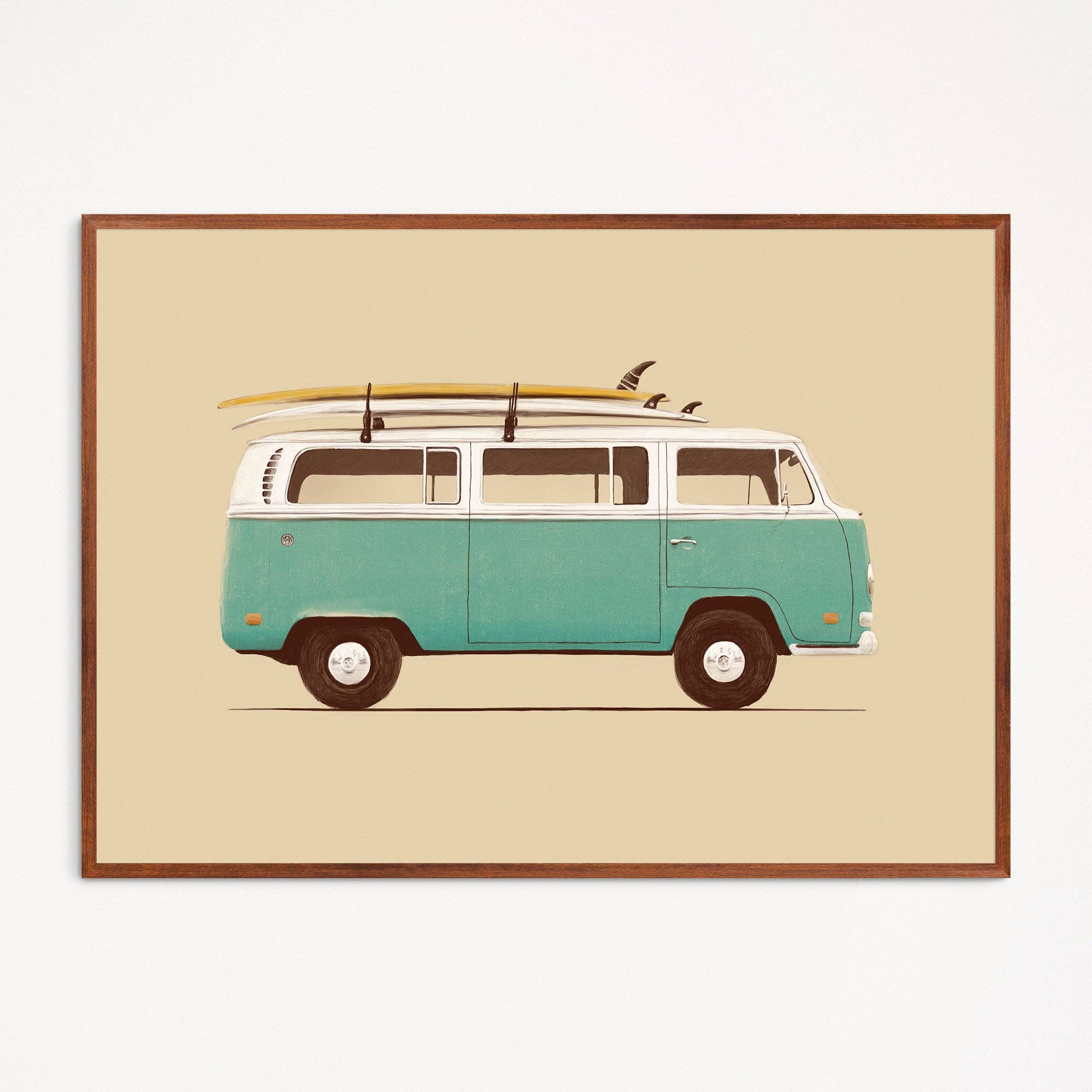 Affiche d'Artiste Florent Bodart Van Volkswagen Type 2 A3