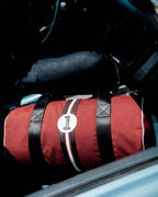 Sac de sport unisexe Steevy rouge NBN1 toile et cuir écolo