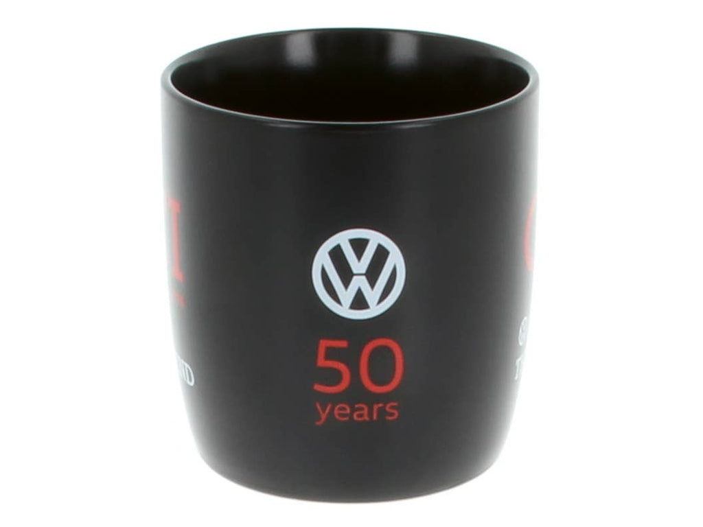 VW GTI Tasse à café 370 ml - NOIR ***ÉDITION SPÉCIALE 50e ANNIVERSAIRE***