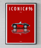 Affiche par Cirebox ICONIC AUSTIN-HEALEY #96