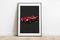 Illustration Ferrari d'Artiste Javier Peña Limitée 50 Ex Numérotée 30X40cm