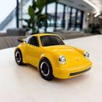 Jouet Petite voiture Baghera Porsche 911 Yellow - variante Black Metal / Silver Metal / Red 3+