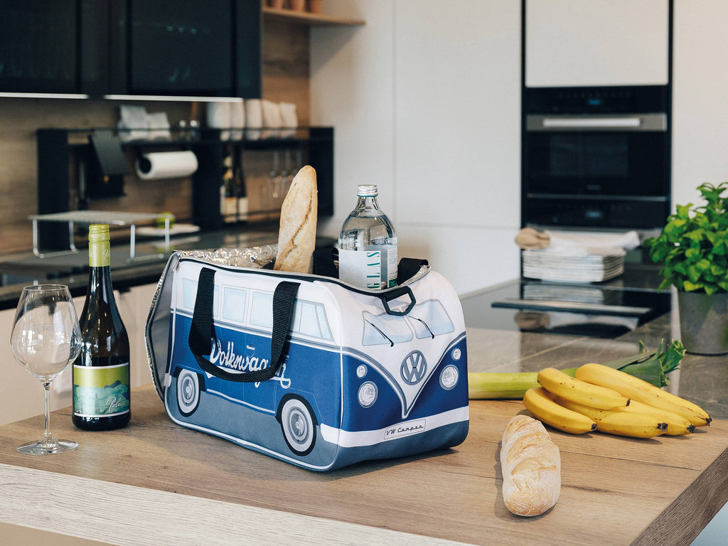 Sac isotherme de voyage léger VW T1 Bus (25 l) – bleu/blanc