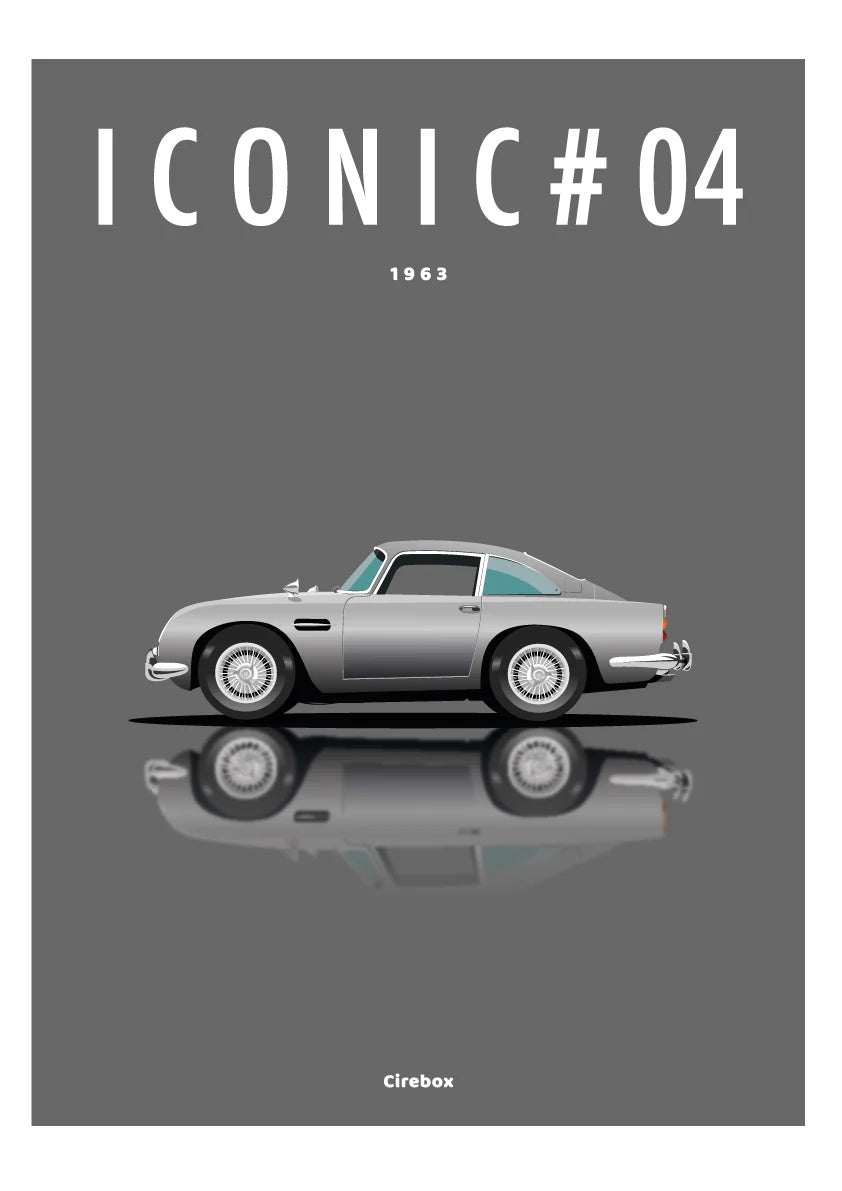 Affiche par Cirebox ICONIC ASTON MARTIN DB5 #04