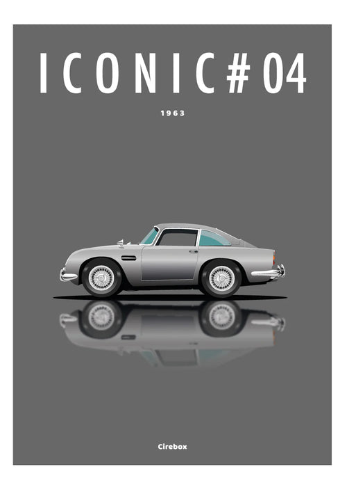 Affiche par Cirebox ICONIC ASTON MARTIN DB5 #04