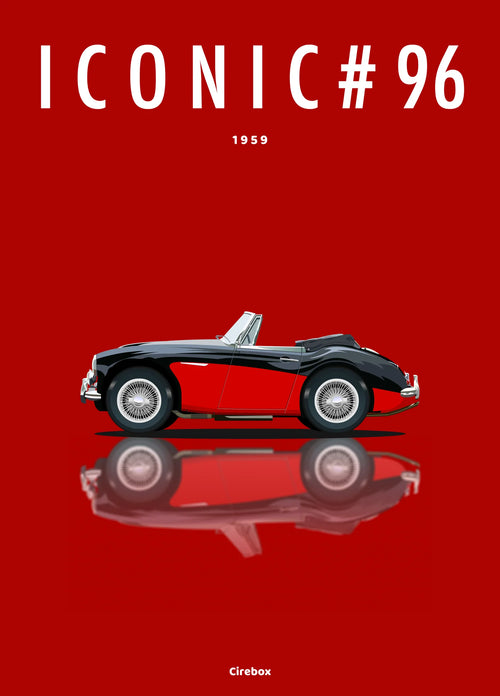 Affiche par Cirebox ICONIC AUSTIN-HEALEY #96