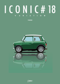 Affiche par Cirebox ICONIC AUSTIN MINI #18 variation 1990