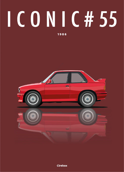 Affiche par Cirebox ICONIC BMW M3 (E30) #55