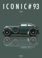 Affiche par Cirebox ICONIC BENTLEY BLUE TRAIN #93