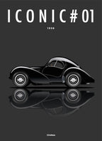 Tableau par Cirebox ICONIC BUGATTI TYPE 57 #01 FOREX 5mm