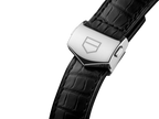 Montre Tag Heuer® Carrera. Calibre 16 Acier Bracelet Aligator Noir