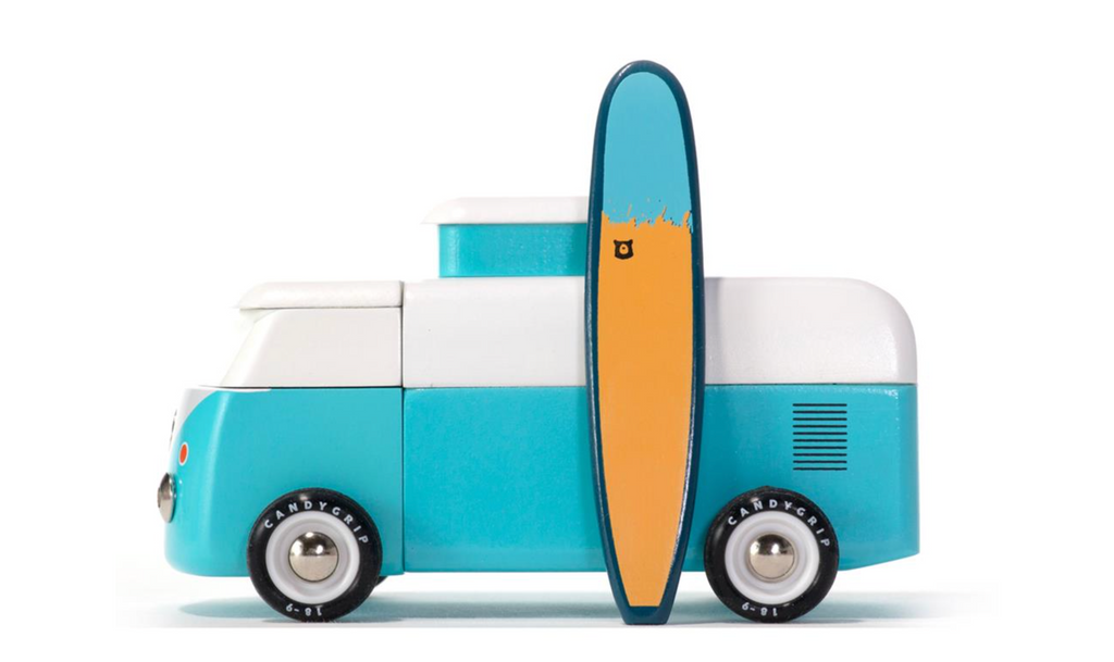 Bonbons à la menthe Candylab - Combi VW Beach - Océan - variante Rose / Jaune 3+