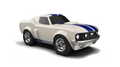 Toy Small Car Ford Mustang White - Red / Black Metal / Blue variant 3+