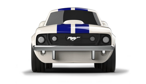 Baghera & Ford Mustang — Miniature sous licence officielle — Blanc — Dès 3 ans