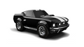 Jouet Petite Voiture Baghera Ford Mustang Black - variante Red / Black Metal / White 3+