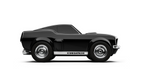 Jouet Petite Voiture Baghera Ford Mustang Black - variante Red / Black Metal / White 3+