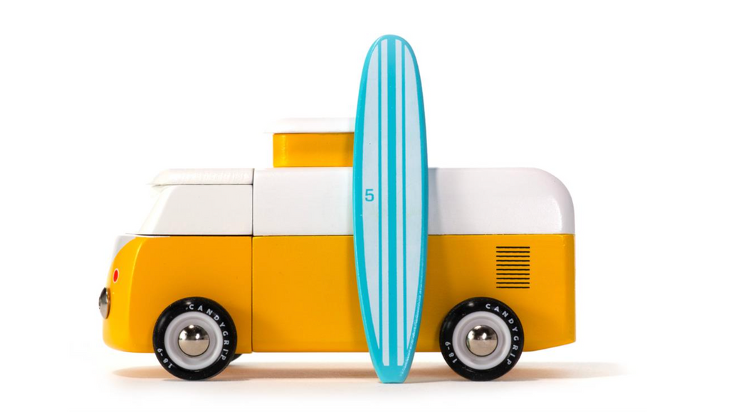 Bonbons à la menthe Candylab - Combi VW Beach - Océan - variante Rose / Jaune 3+