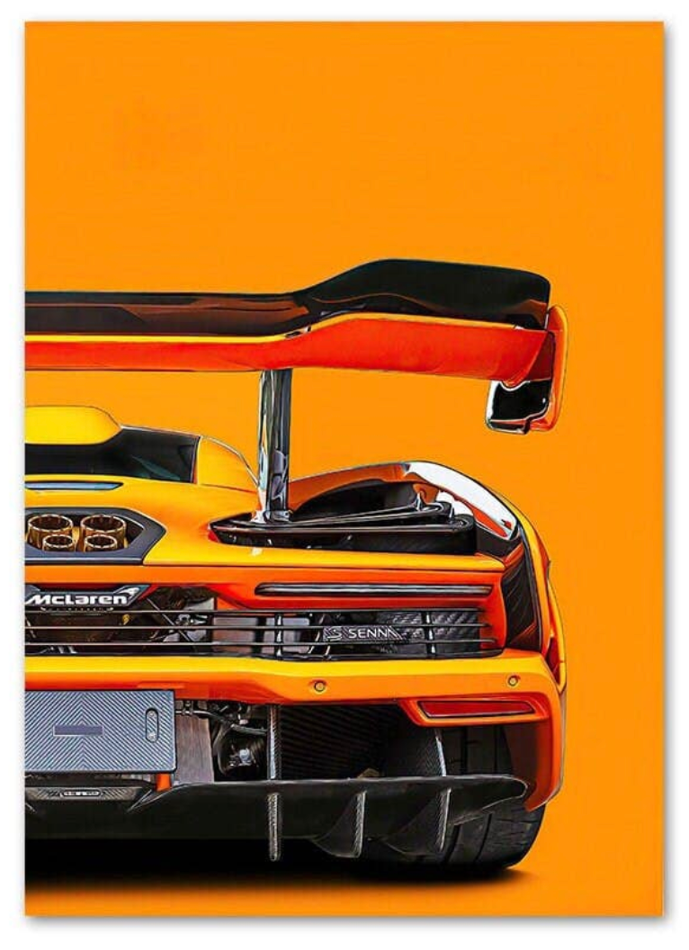 Affiche Voiture de Sport & Course - 60X90cm - Décoration Impression