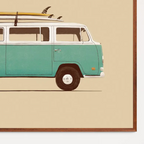 Affiche d'Artiste Florent Bodart Van Volkswagen Type 2 A3