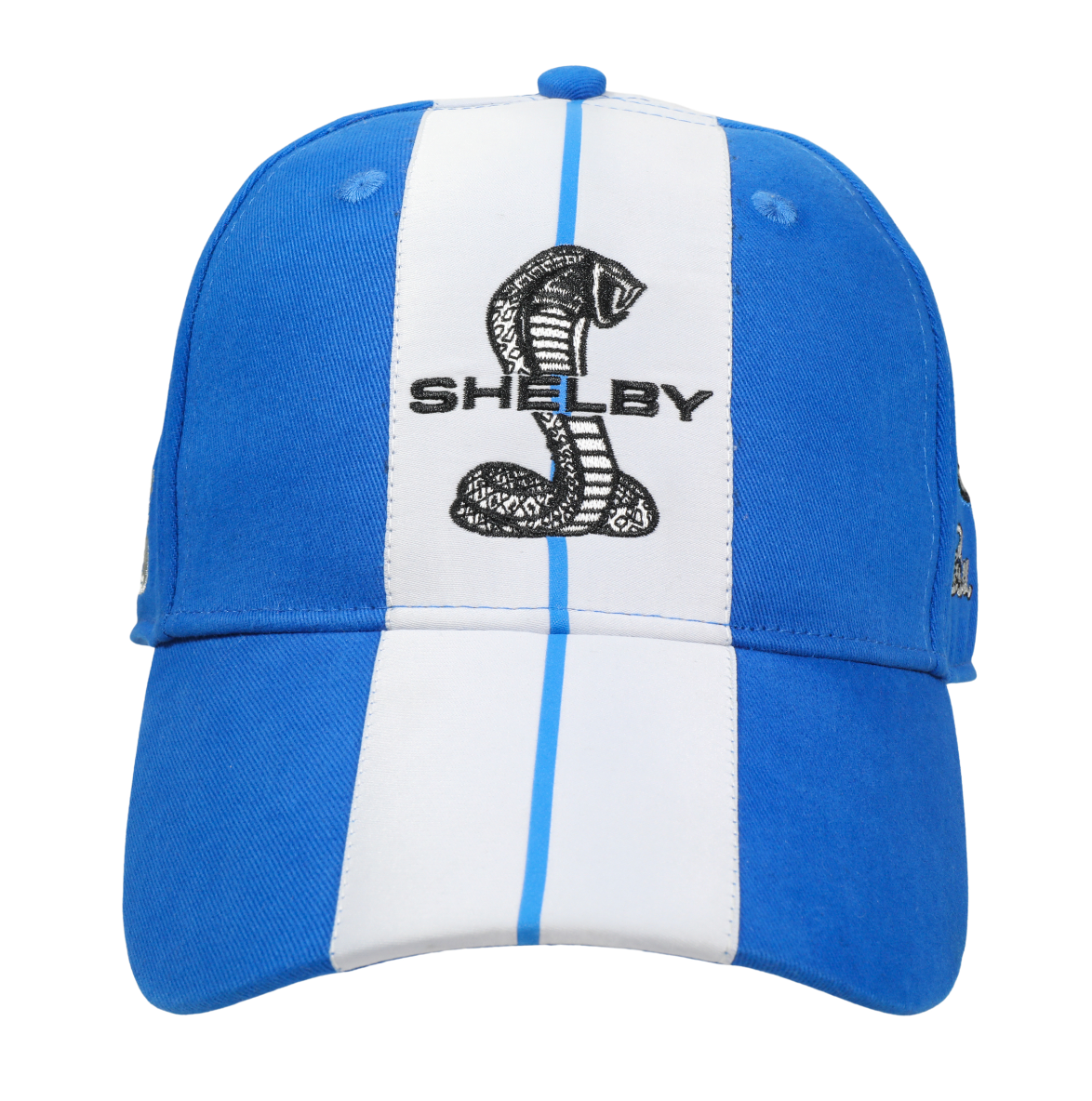 Casquette officielle Shelby Cobra rouge bandes noires