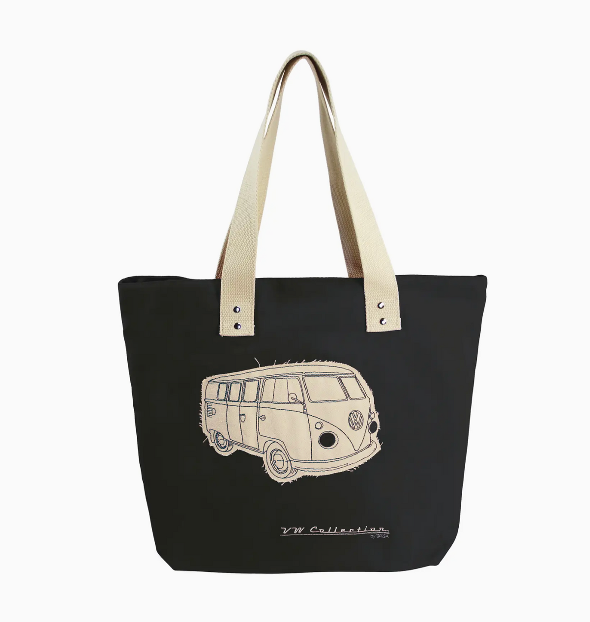 Sac cabas en toile VW T1 Bus - Rouge