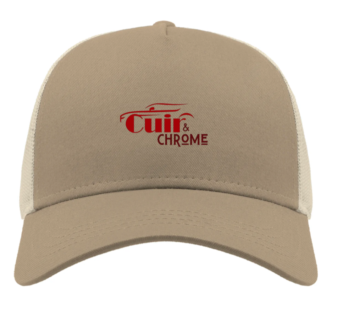Casquette de Baseball Cuir & Chrome
