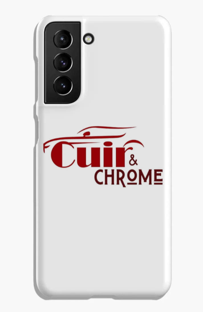 Coque Téléphone Samsung S23 Ultra Cuir & Chrome