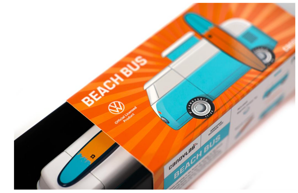 Bonbons à la menthe Candylab - Combi VW Beach - Océan - variante Rose / Jaune 3+