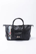 Sac de voyage en cuir 24H Le Mans Chris 48h noir