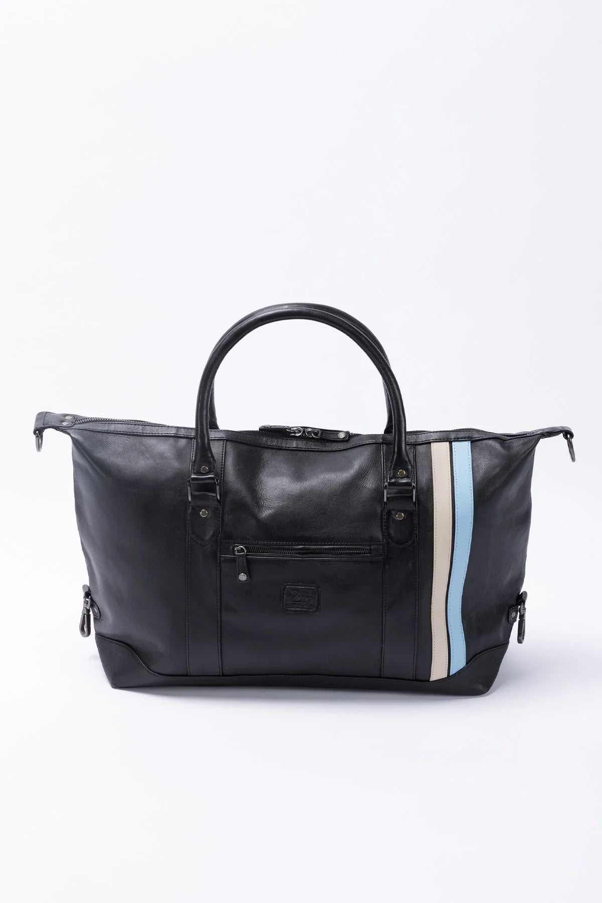 Sac de voyage en cuir 24H Le Mans Chris 48h noir