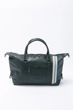 Sac de voyage en cuir 24H Le Mans Chris 48h vert vintage