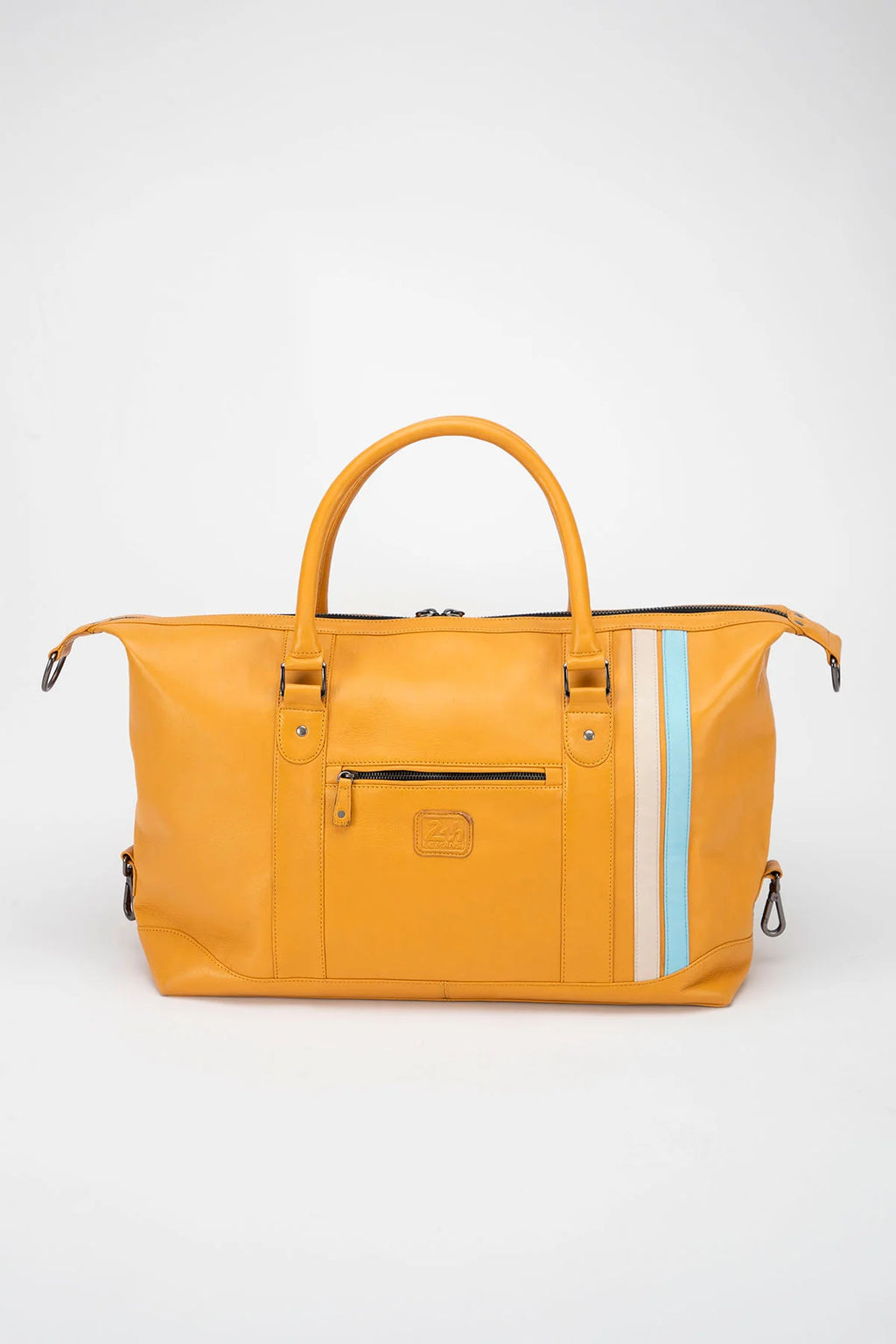 Sac de voyage en cuir 24H Le Mans Chris 48h miel