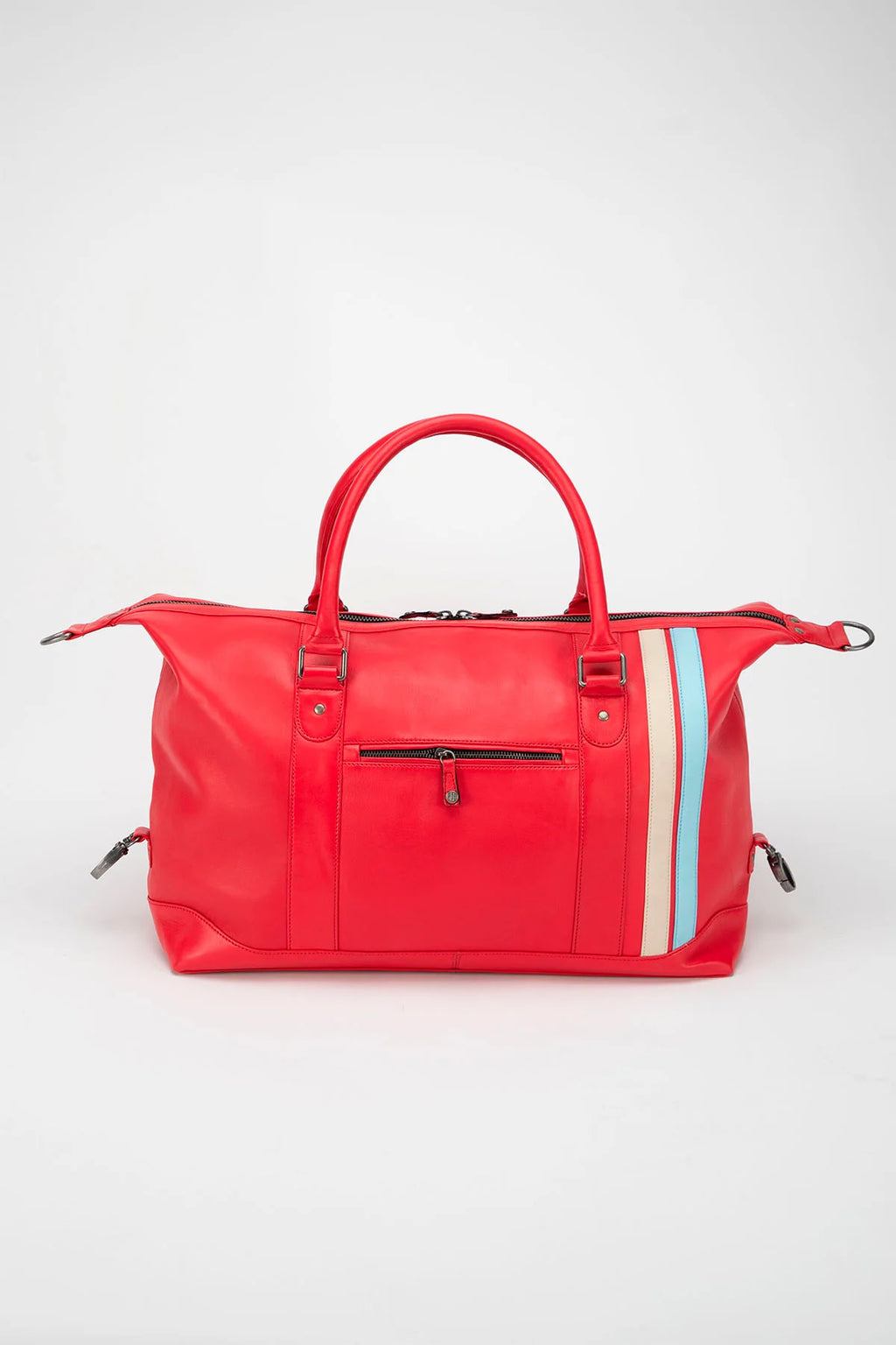 Sac de voyage en cuir 24H Le Mans Chris 48h rouge poivre