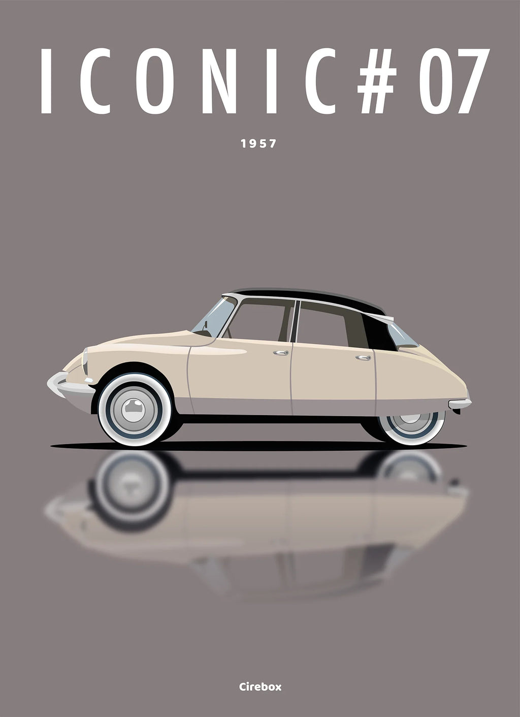 Affiche par Cirebox ICONIC CITROËN DS #07