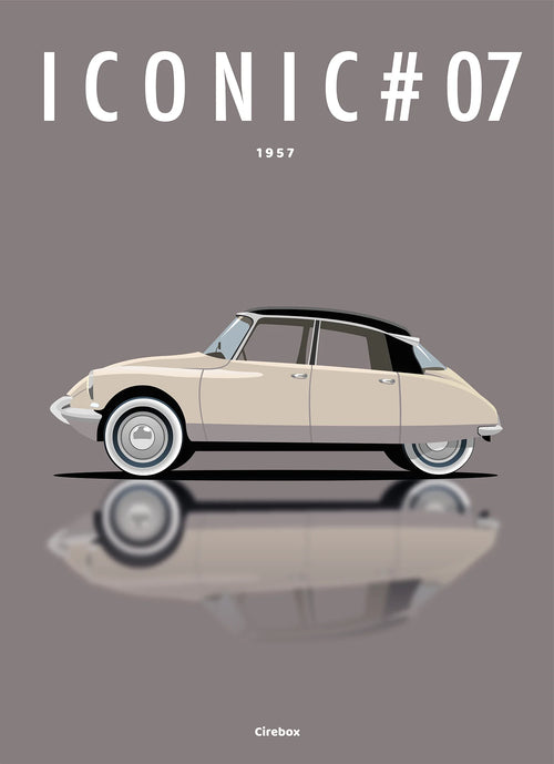 Affiche par Cirebox ICONIC CITROËN DS #07