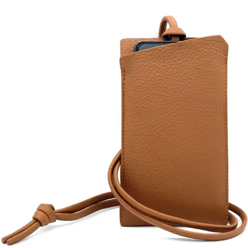 Etui de téléphone en Cuir Marron